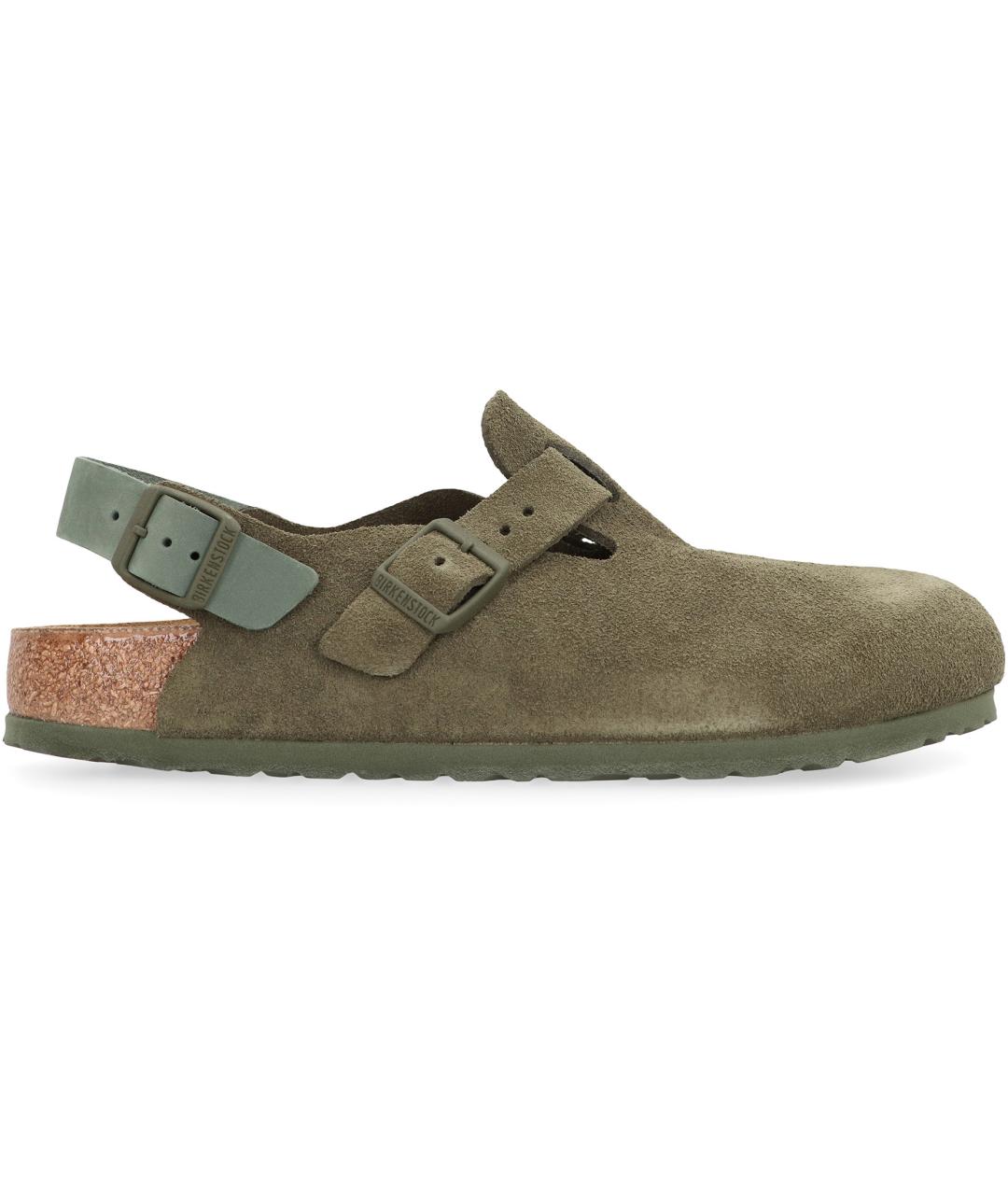 BIRKENSTOCK Зеленые кожаные сандалии, фото 2