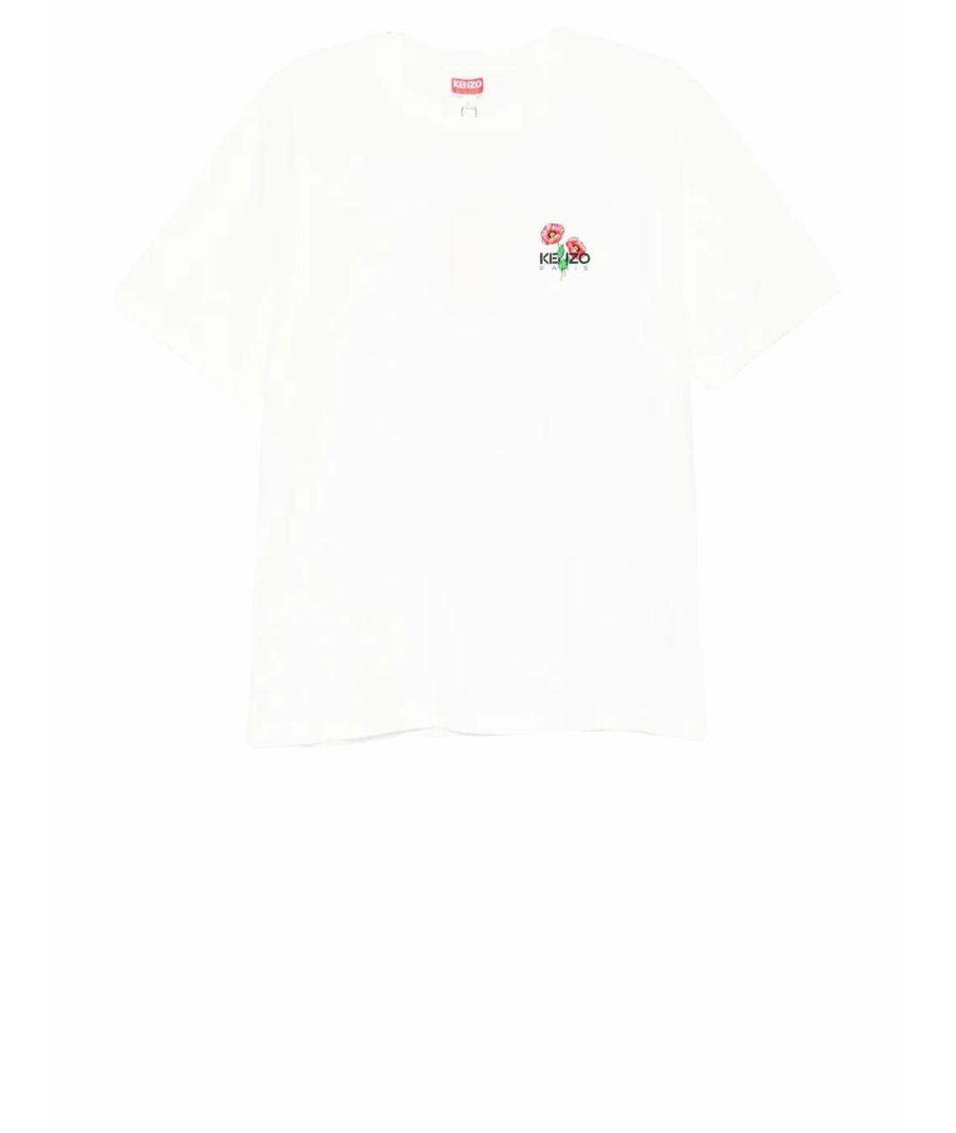 KENZO Белая хлопковая футболка, фото 1