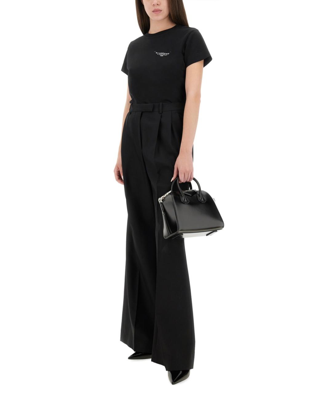 GIVENCHY Черная хлопковая футболка, фото 4