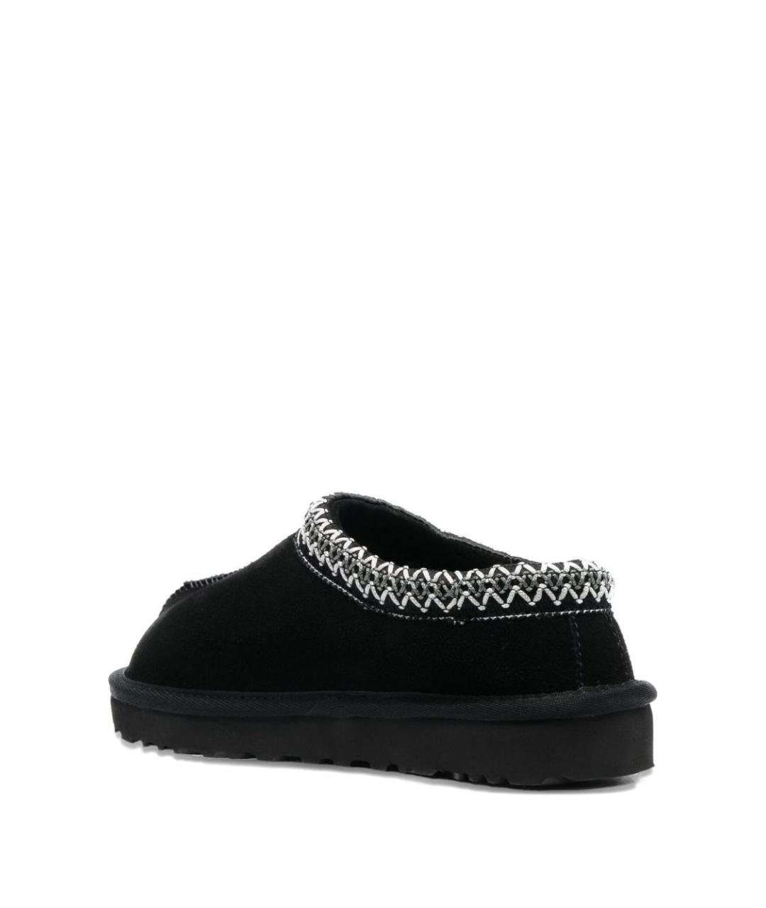 UGG AUSTRALIA Черные кожаные сабо, фото 2