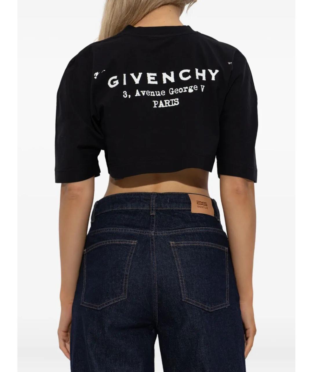 GIVENCHY Черная хлопковая футболка, фото 3
