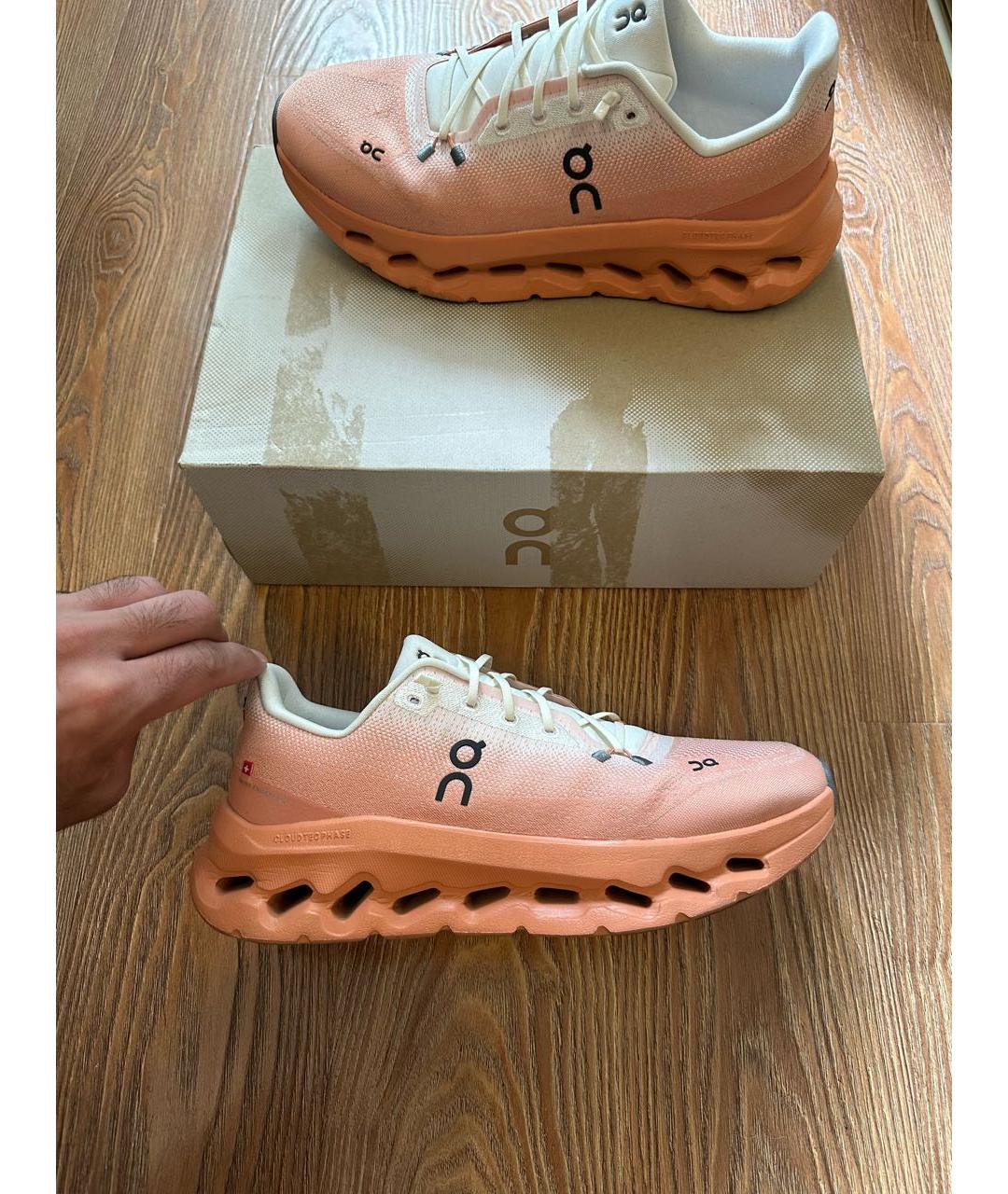 ON Коралловые текстильные низкие кроссовки / кеды, фото 2