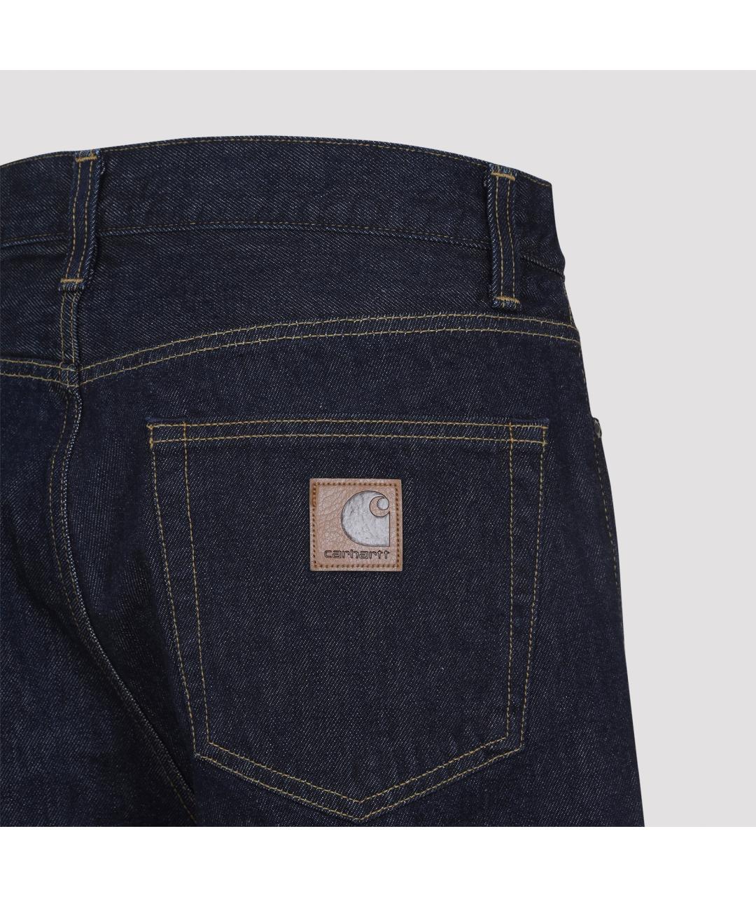 CARHARTT WIP Синие хлопковые повседневные брюки, фото 3