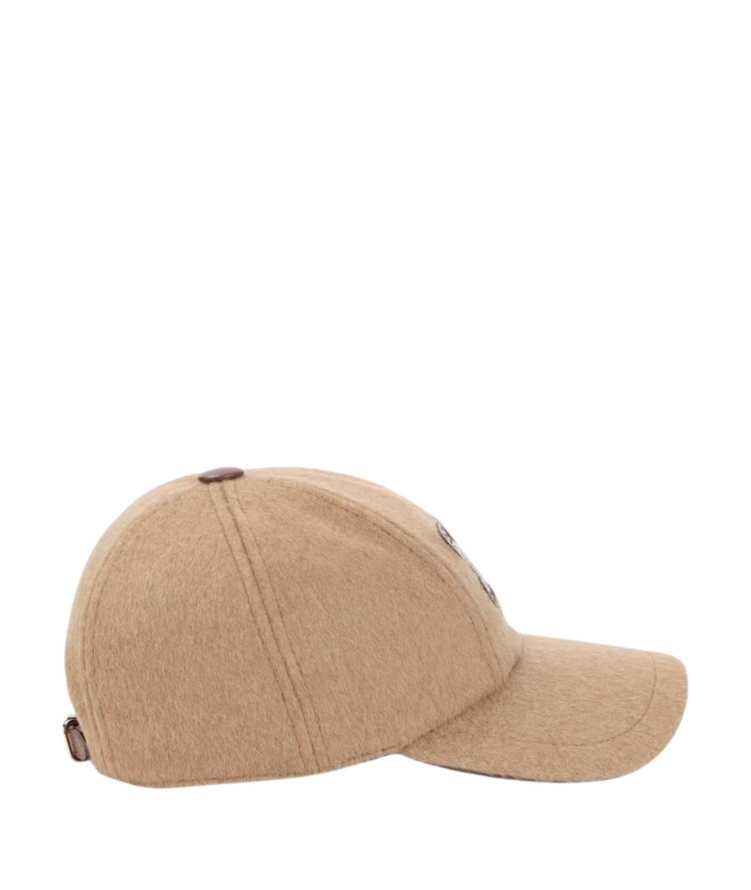 MAX MARA Бежевая шерстяная кепка, фото 2