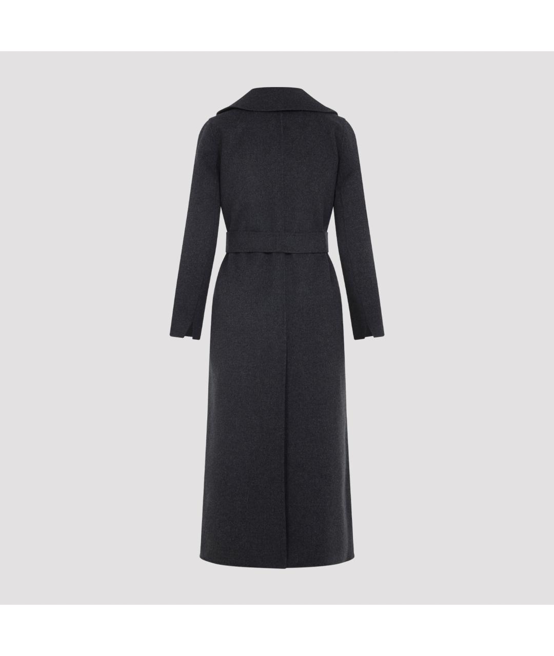 'S MAX MARA Антрацитовое шерстяное пальто, фото 3