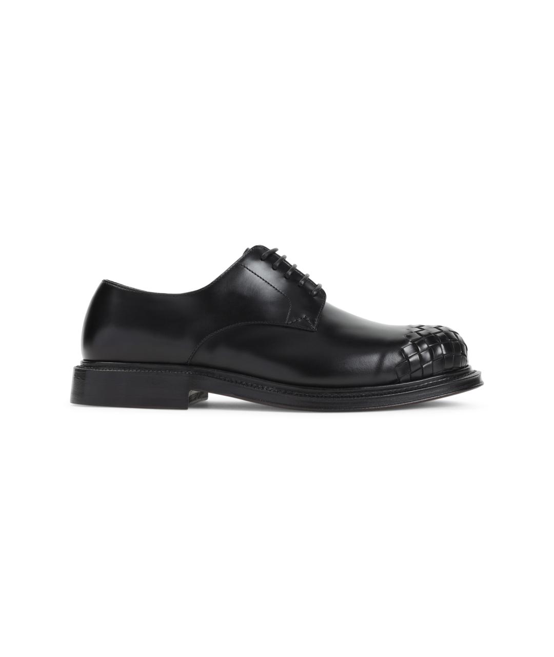 BOTTEGA VENETA Черные кожаные туфли, фото 1
