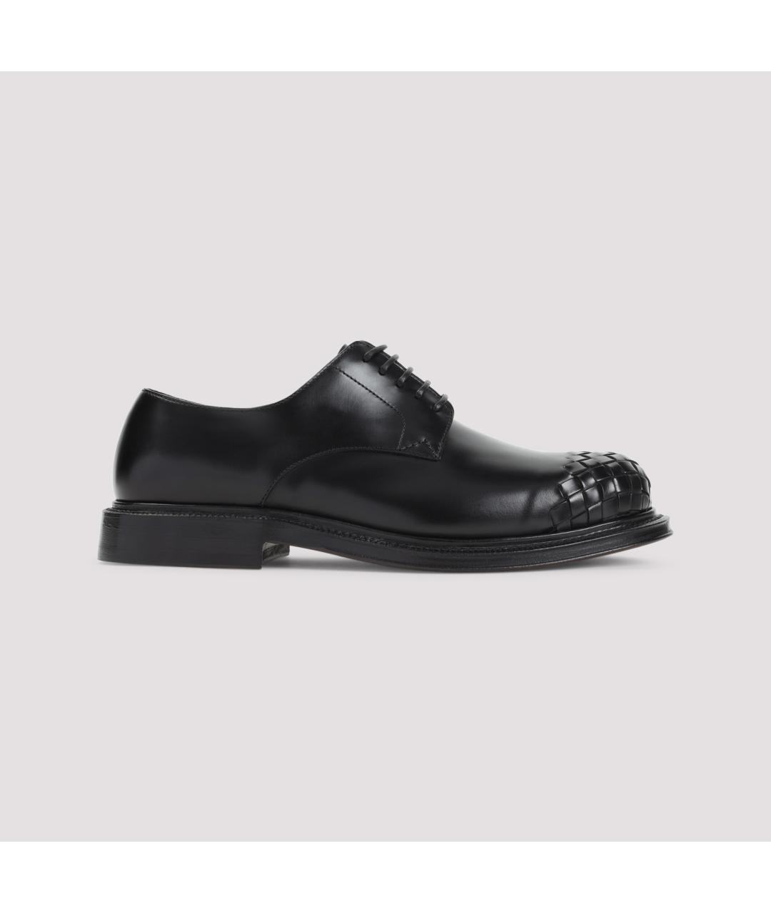BOTTEGA VENETA Черные кожаные туфли, фото 2