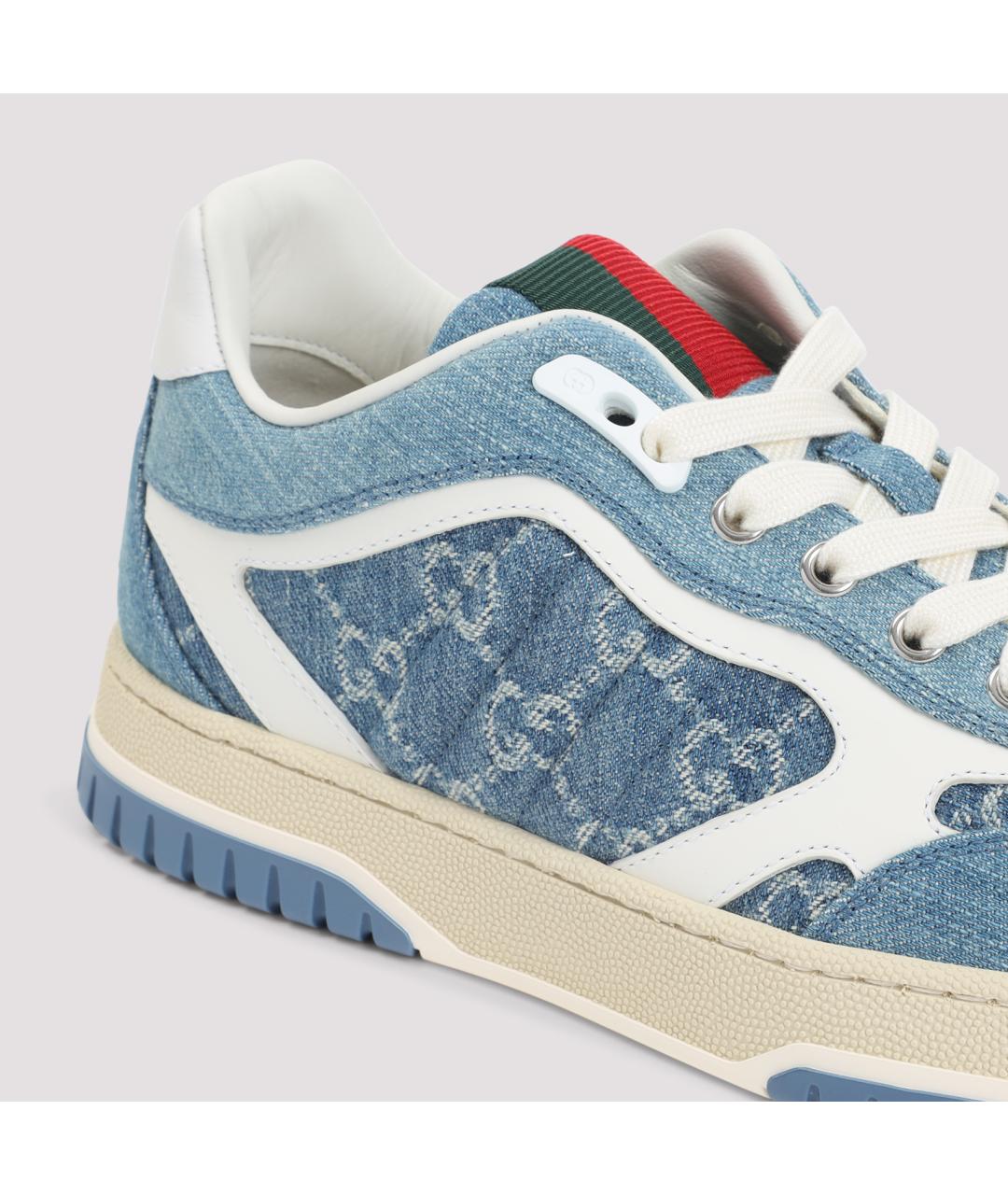 GUCCI Синие текстильные кеды, фото 5