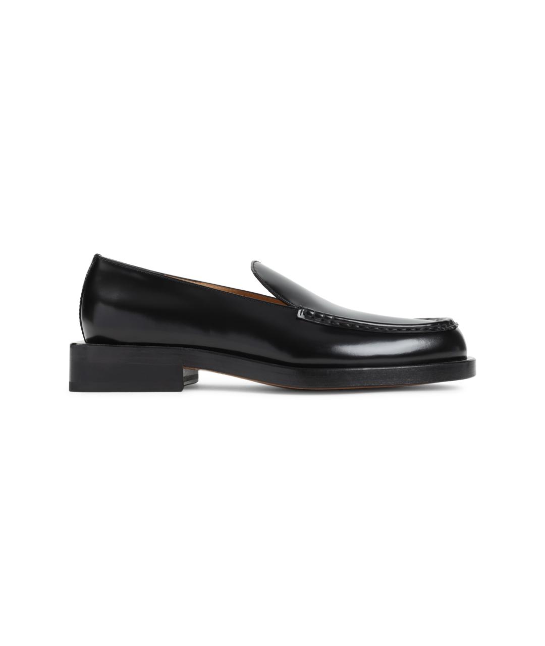 JACQUEMUS Черные кожаные лоферы, фото 1