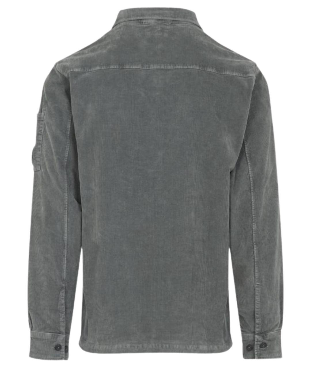 CP COMPANY Серая хлопковая кэжуал рубашка, фото 2