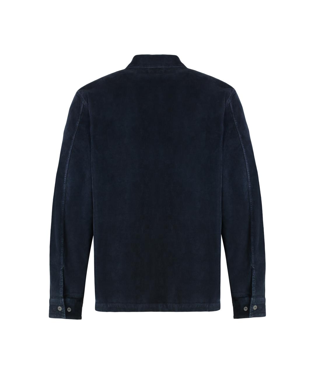 CP COMPANY Темно-синяя хлопковая кэжуал рубашка, фото 2