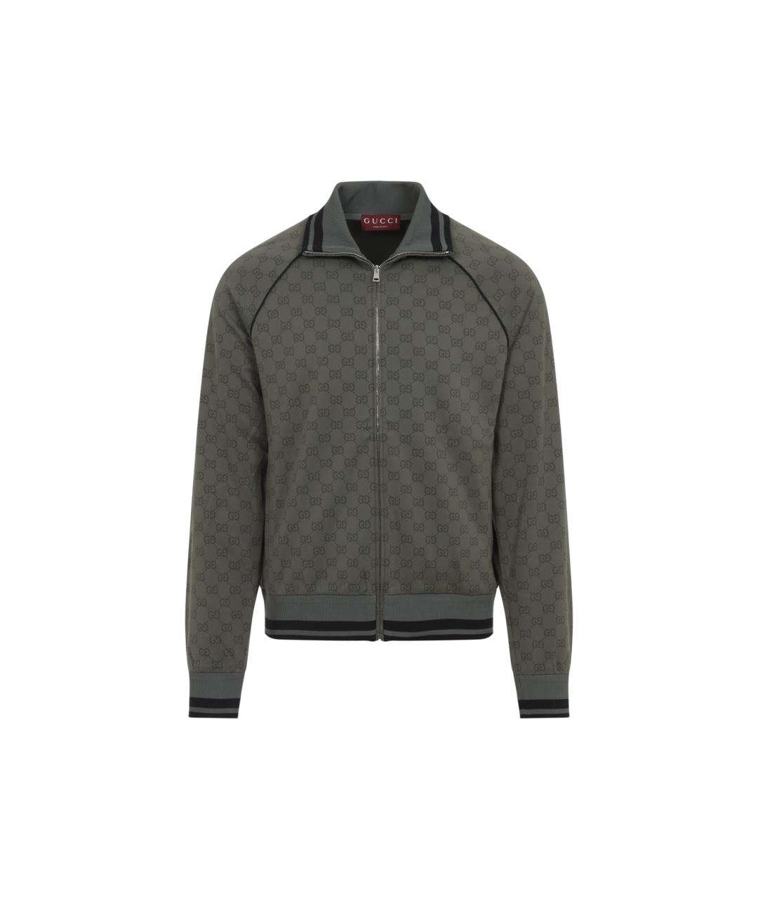 GUCCI Зеленая хлопковая куртка, фото 1