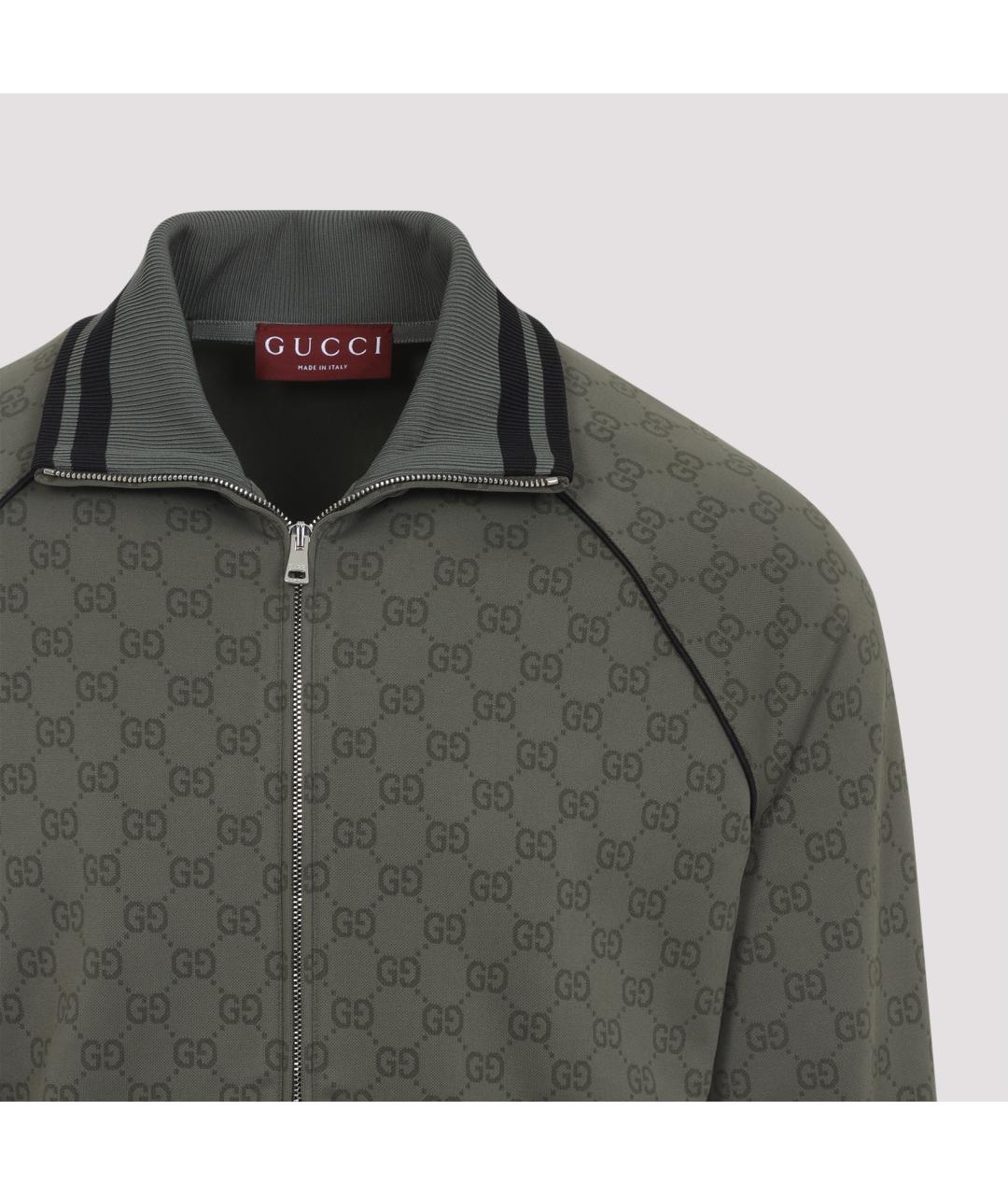 GUCCI Зеленая хлопковая куртка, фото 5