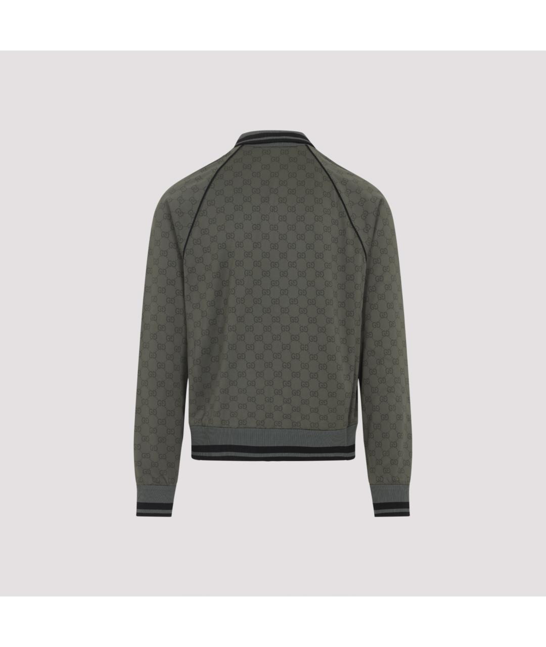 GUCCI Зеленая хлопковая куртка, фото 3