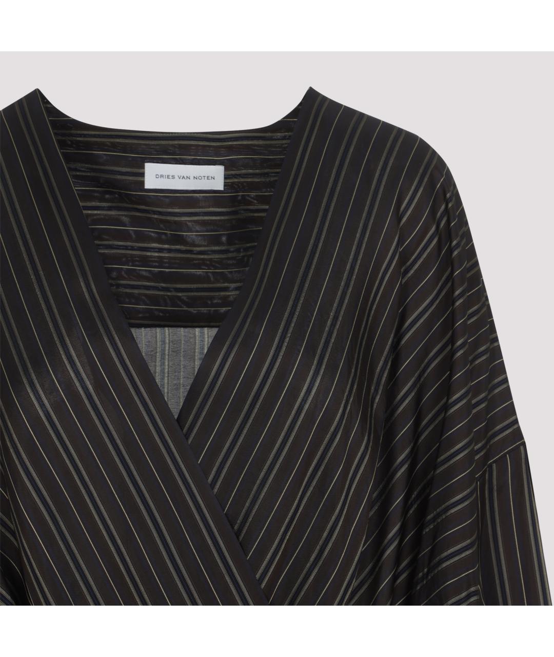 DRIES VAN NOTEN Коричневая блузы, фото 4