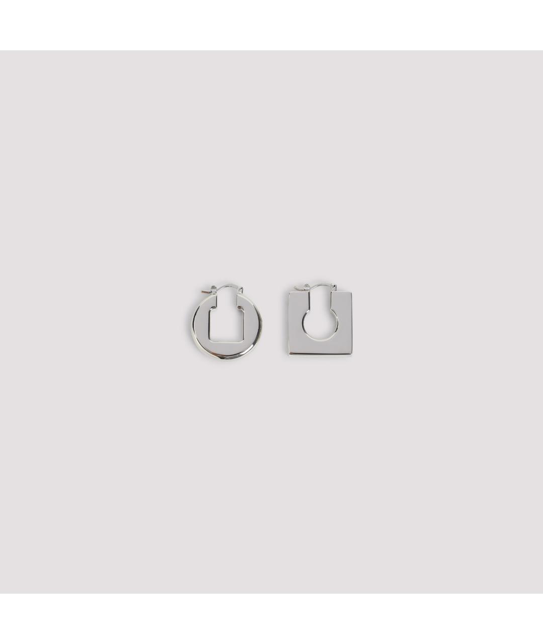 JACQUEMUS Серебряные металлические серьги, фото 2