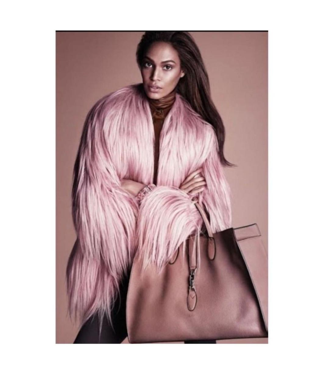 GUCCI Розовая меховая шуба, фото 6