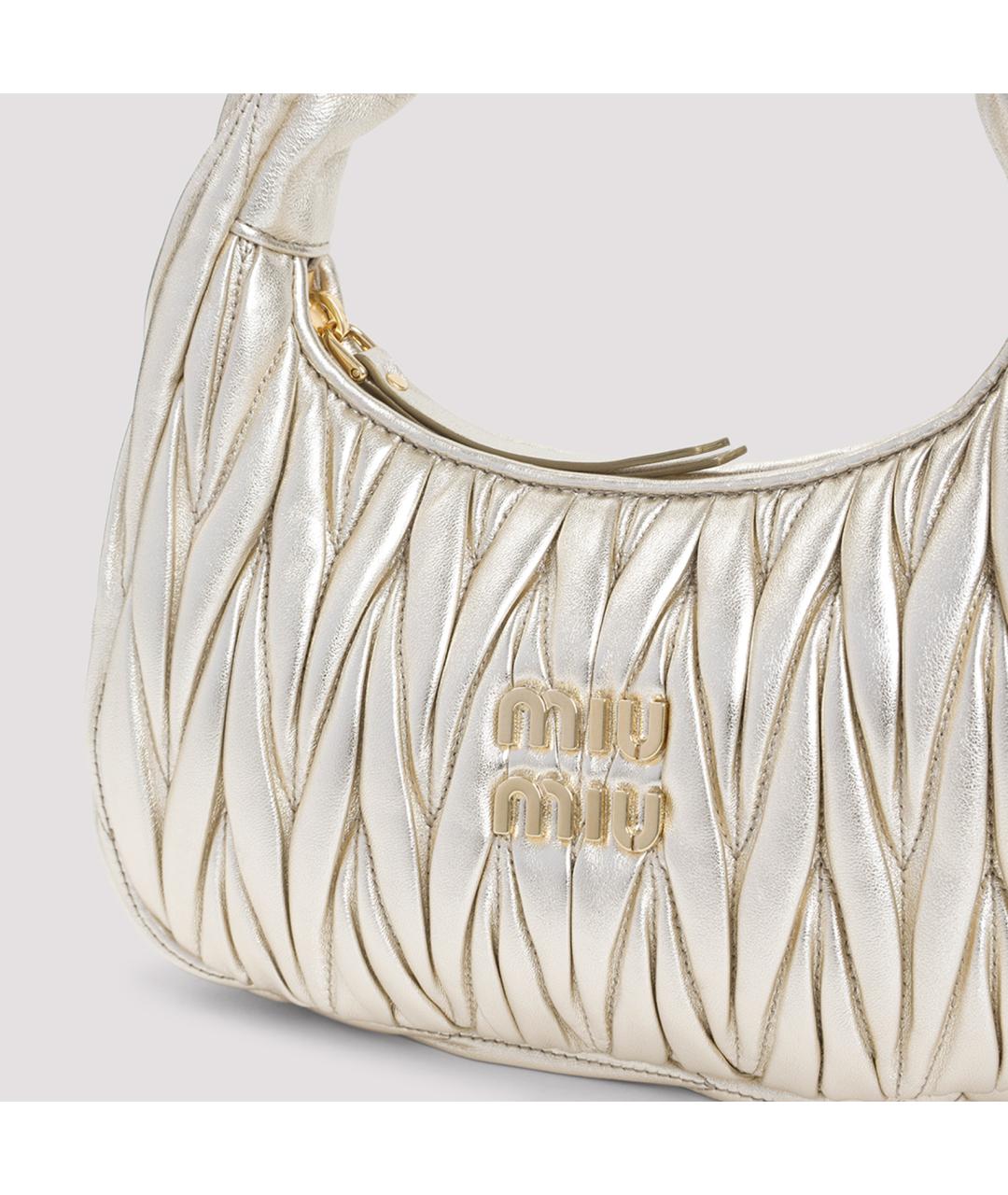 MIU MIU Мульти кожаная сумка с короткими ручками, фото 4