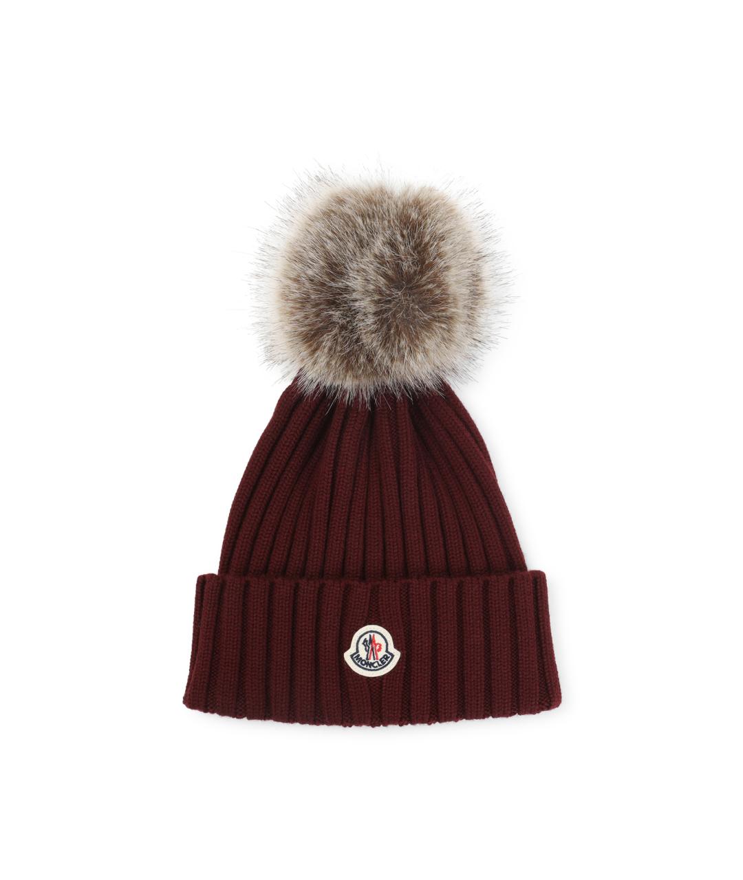 MONCLER Красная шерстяная панама, фото 1