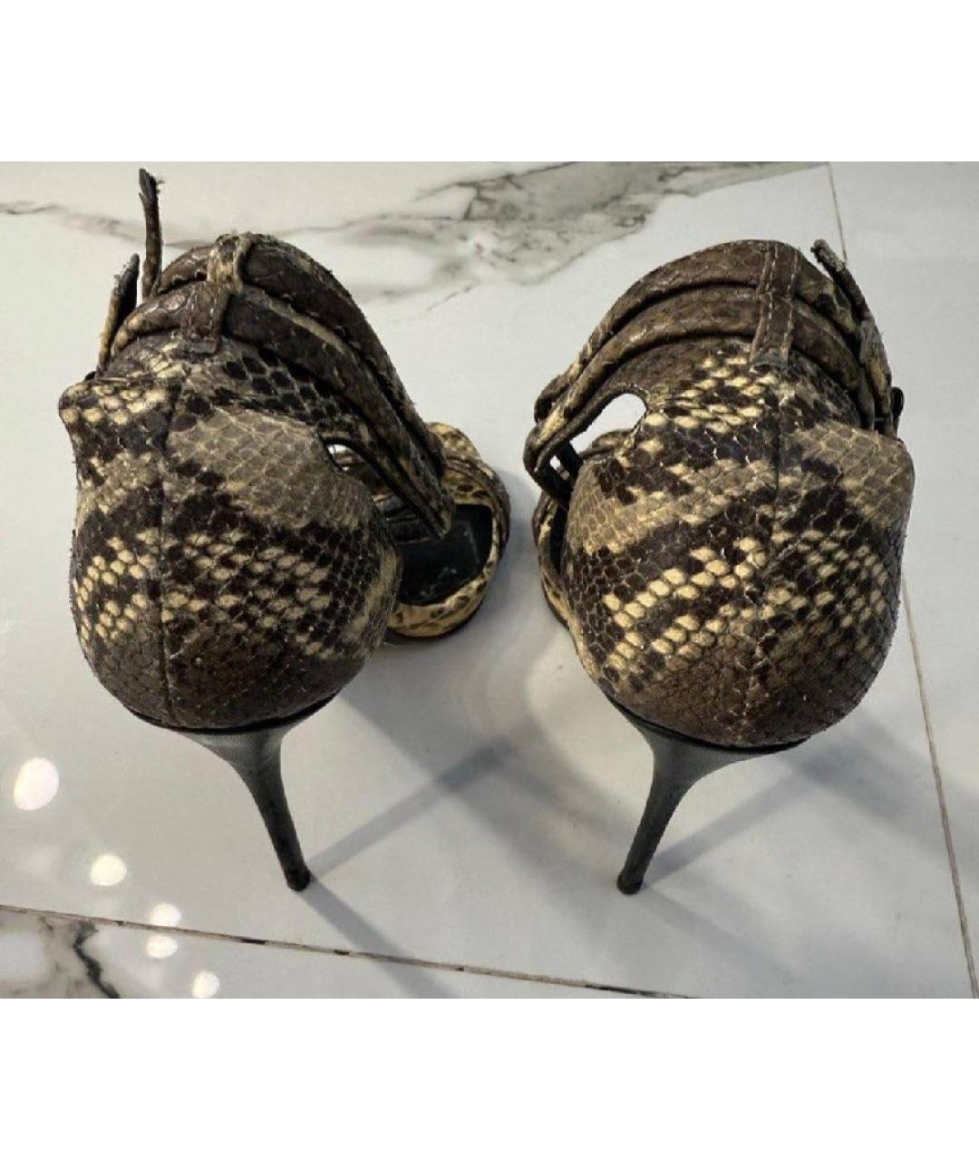 GIUSEPPE ZANOTTI DESIGN Босоножки из экзотической кожи, фото 4