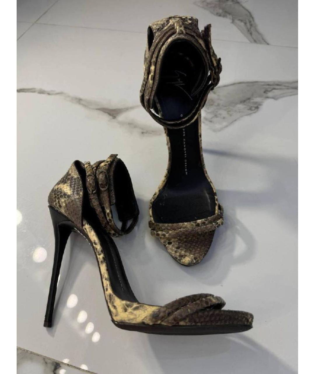 GIUSEPPE ZANOTTI DESIGN Босоножки из экзотической кожи, фото 8