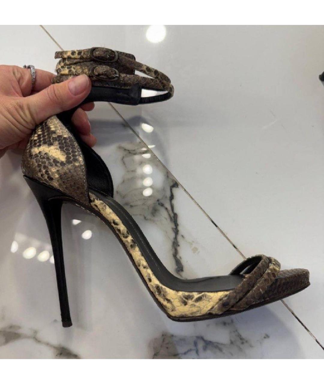 GIUSEPPE ZANOTTI DESIGN Босоножки из экзотической кожи, фото 6
