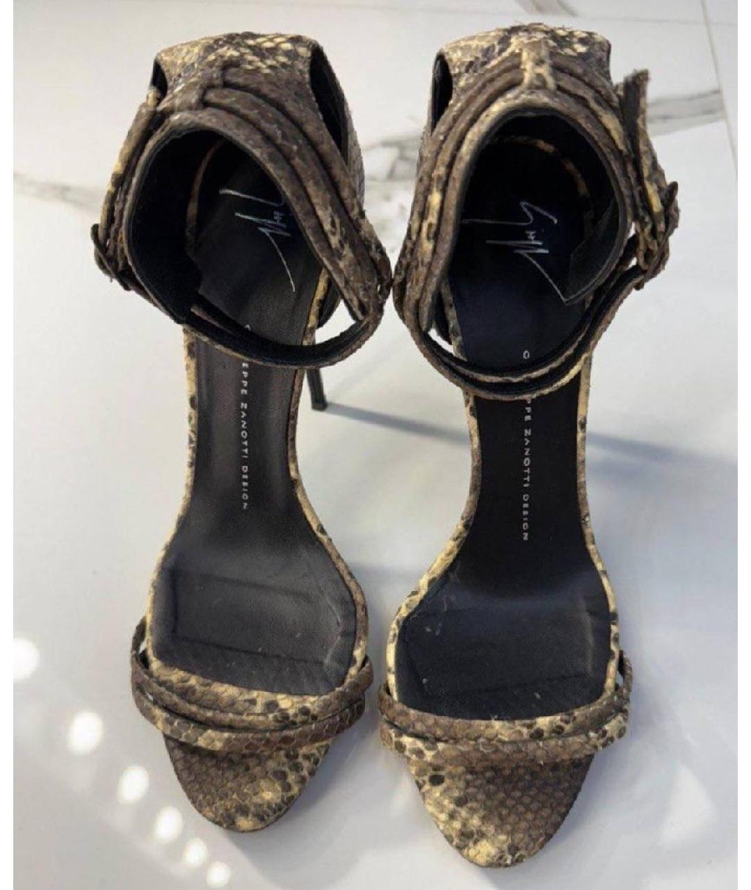 GIUSEPPE ZANOTTI DESIGN Босоножки из экзотической кожи, фото 2
