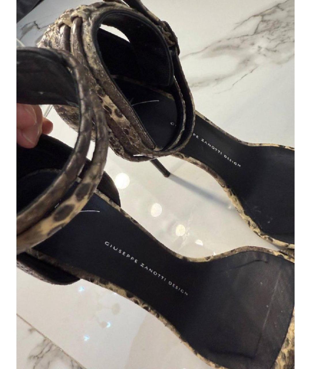 GIUSEPPE ZANOTTI DESIGN Босоножки из экзотической кожи, фото 3
