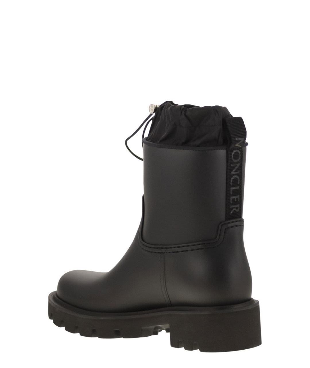 MONCLER Черные резиновые сапоги, фото 3