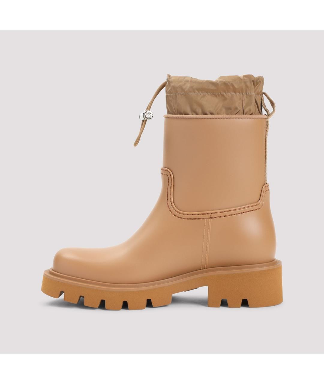 MONCLER Бежевые резиновые сапоги, фото 4