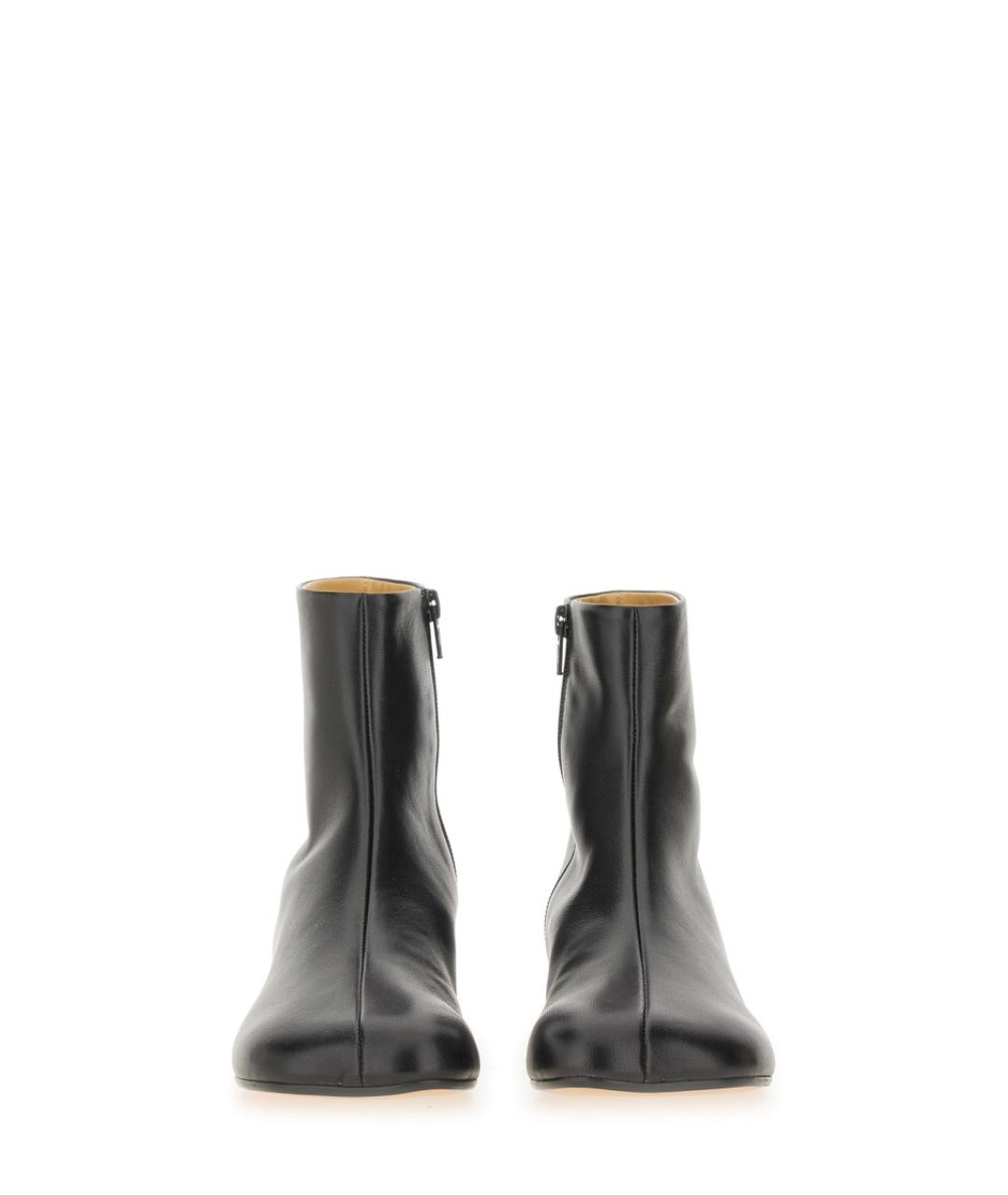 MM6 MAISON MARGIELA Черные кожаные ботинки, фото 4