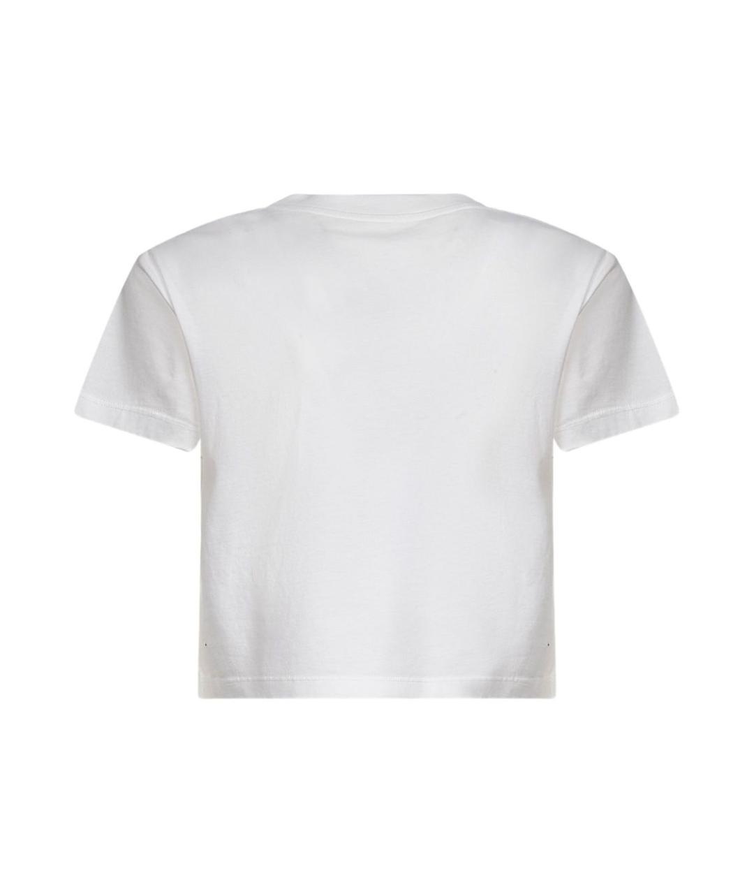 MM6 MAISON MARGIELA Белая хлопковая футболка, фото 2