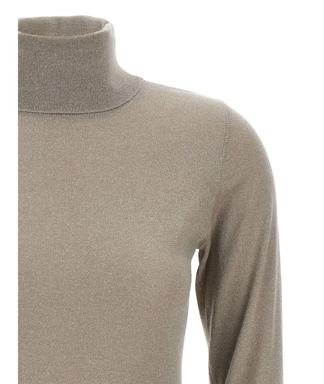 BRUNELLO CUCINELLI Бежевый джемпер / свитер, фото 3