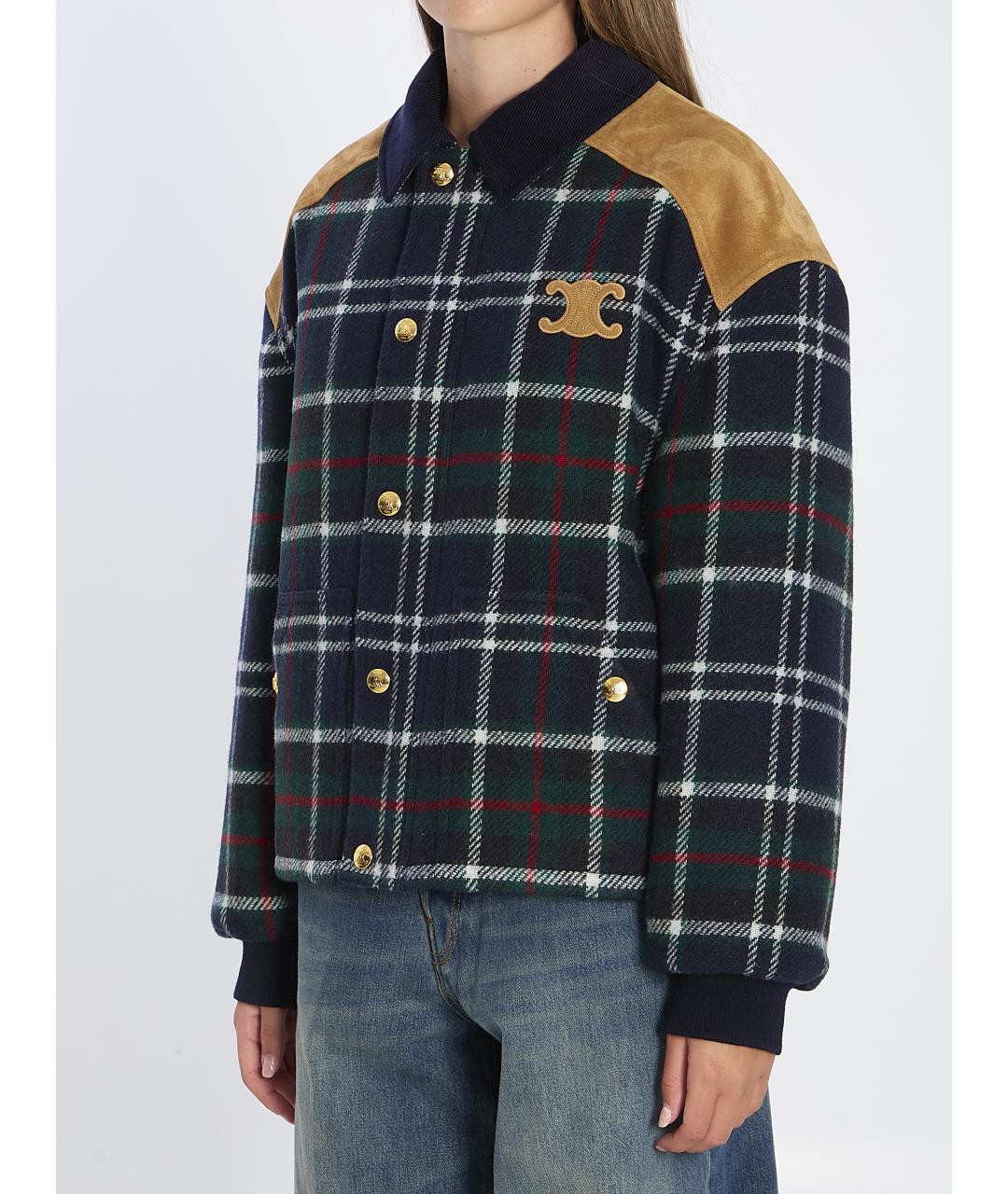 CELINE Синяя шерстяная куртка, фото 3