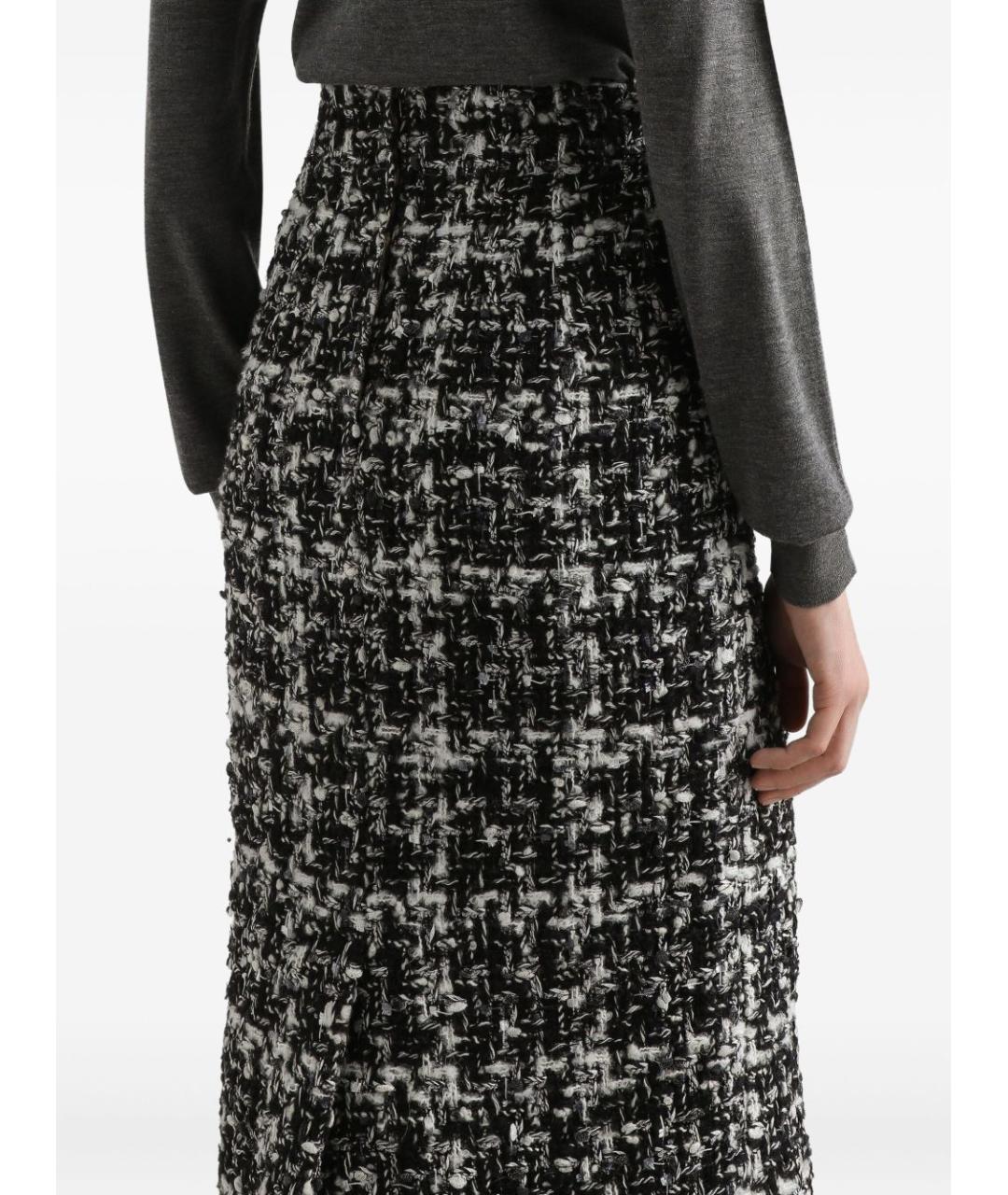 DOLCE&GABBANA Черная юбка миди, фото 2