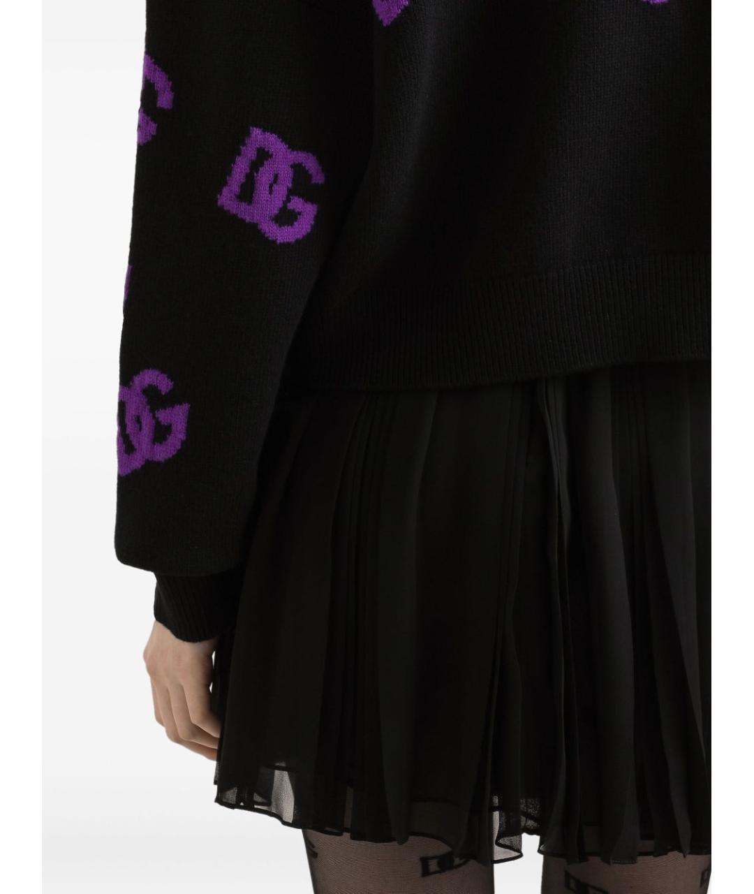 DOLCE&GABBANA Черный шерстяной джемпер / свитер, фото 5