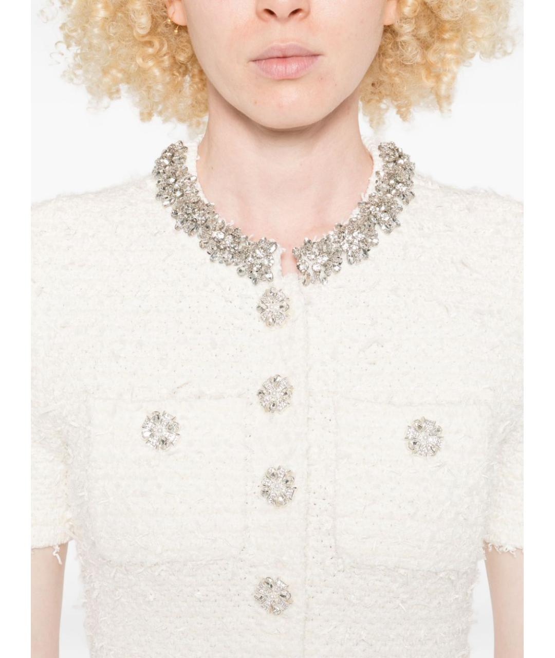 SELF-PORTRAIT Бежевое полиэстеровое повседневное платье, фото 5