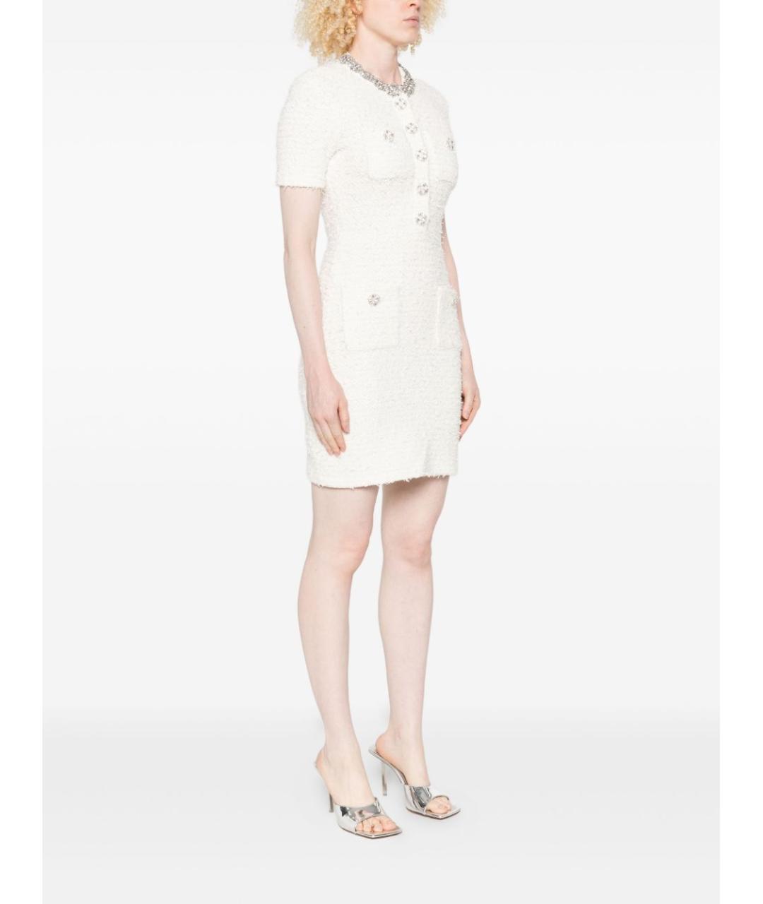 SELF-PORTRAIT Бежевое полиэстеровое повседневное платье, фото 3