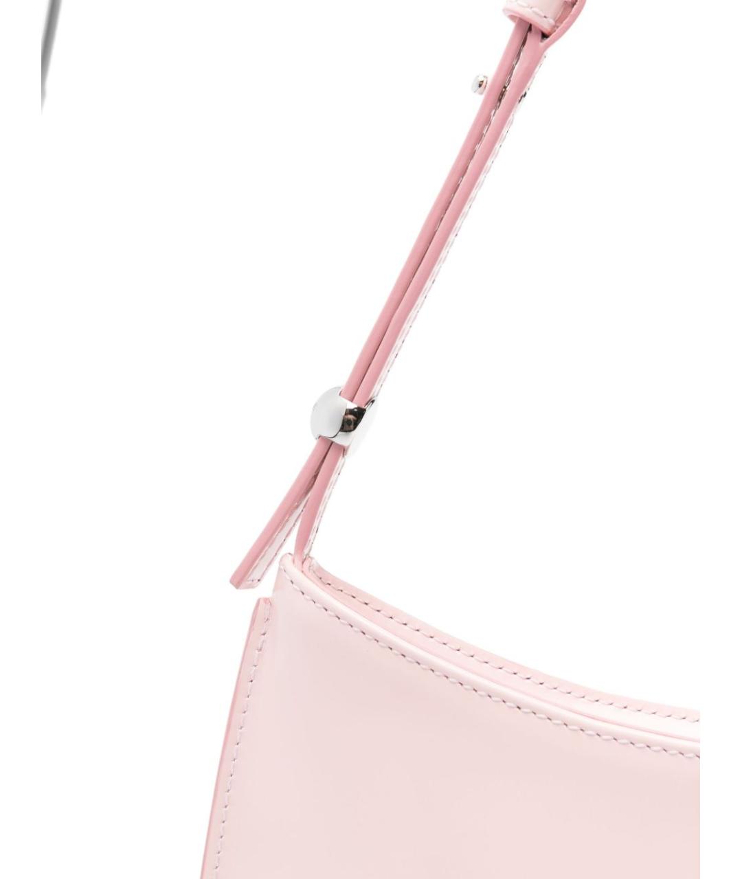 JACQUEMUS Розовая кожаная сумка через плечо, фото 4