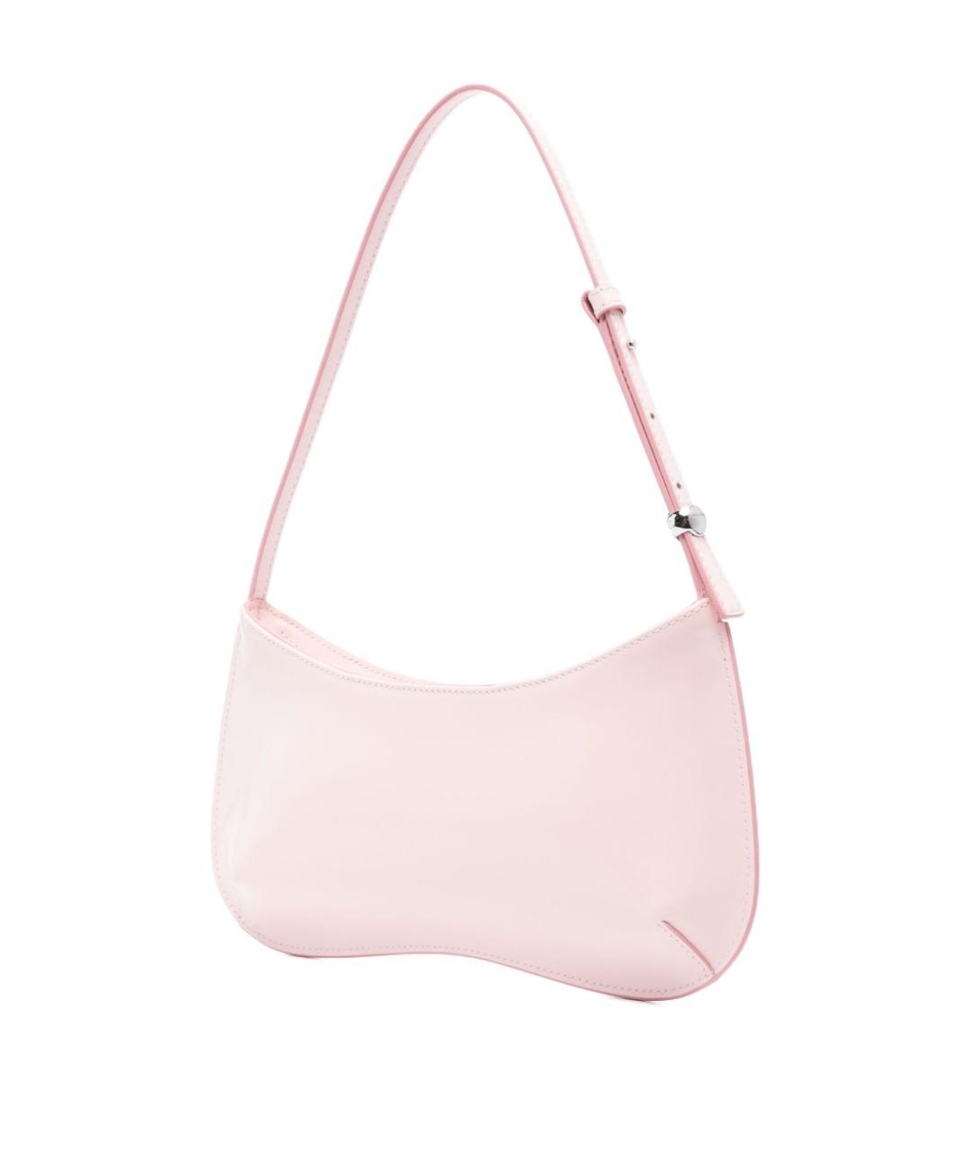 JACQUEMUS Розовая кожаная сумка через плечо, фото 2