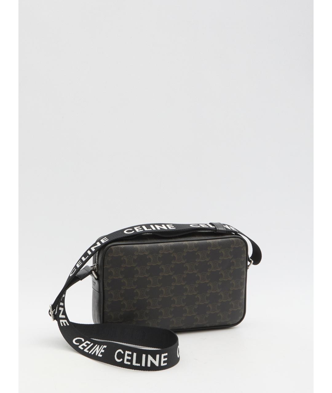 CELINE Коричневая сумка на плечо, фото 3
