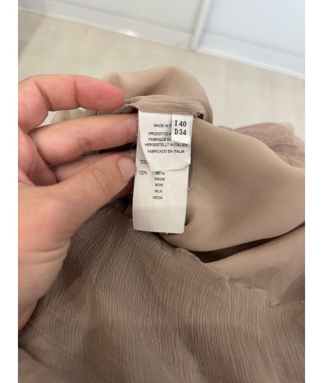 BLUMARINE Розовое шелковое коктейльное платье, фото 5
