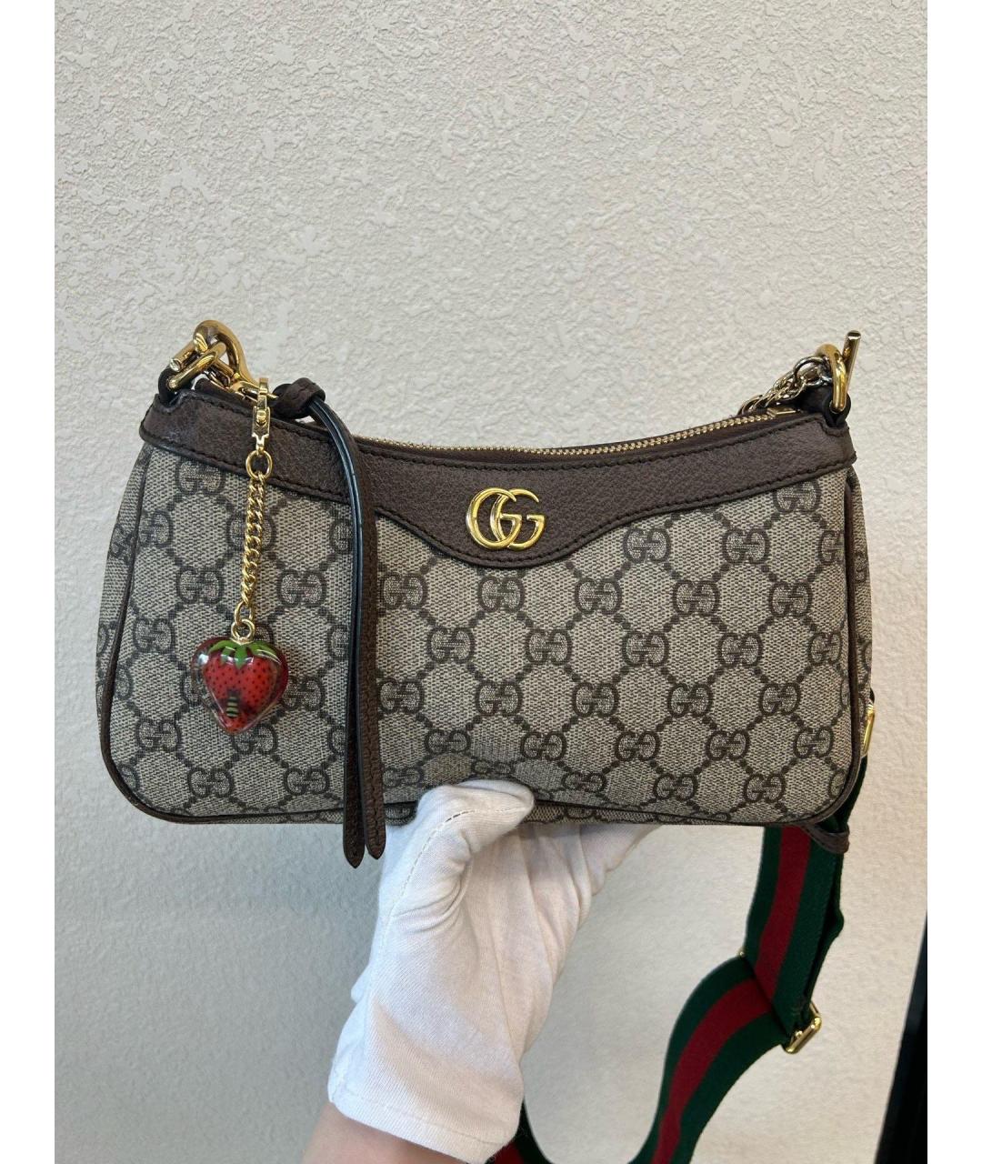 GUCCI Бежевая деним сумка тоут, фото 2