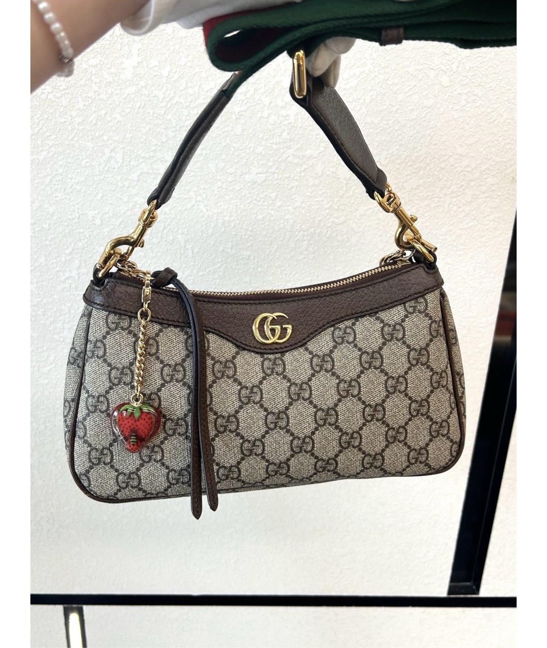 GUCCI Бежевая деним сумка тоут, фото 9