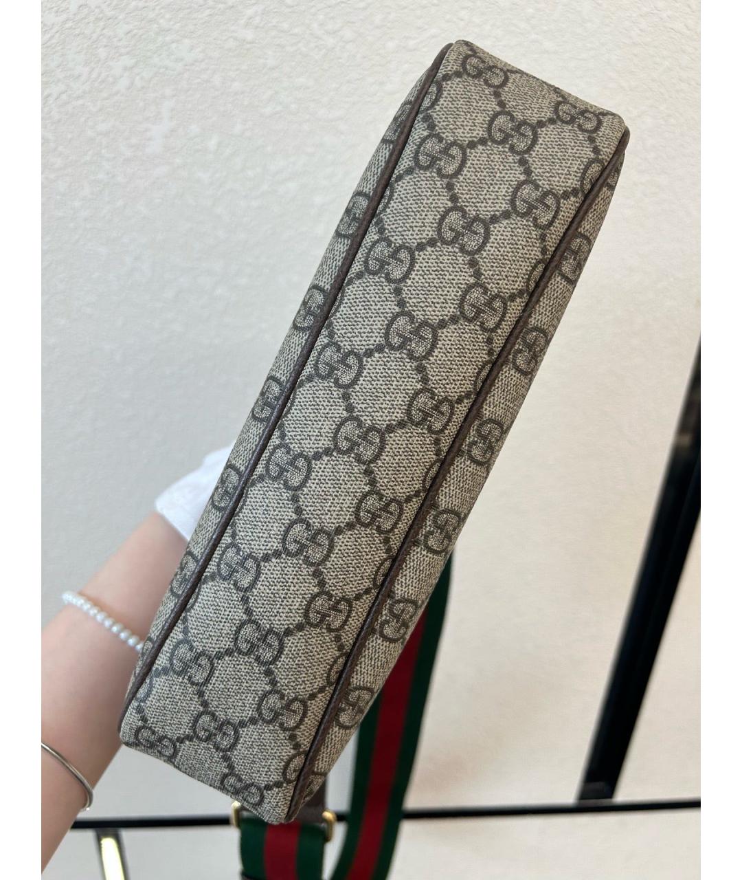 GUCCI Бежевая деним сумка тоут, фото 6