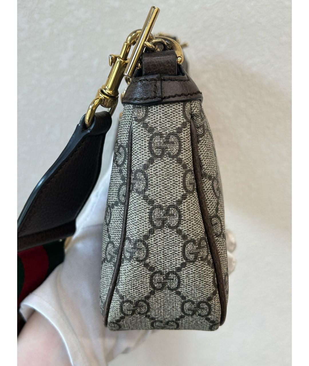 GUCCI Бежевая деним сумка тоут, фото 5