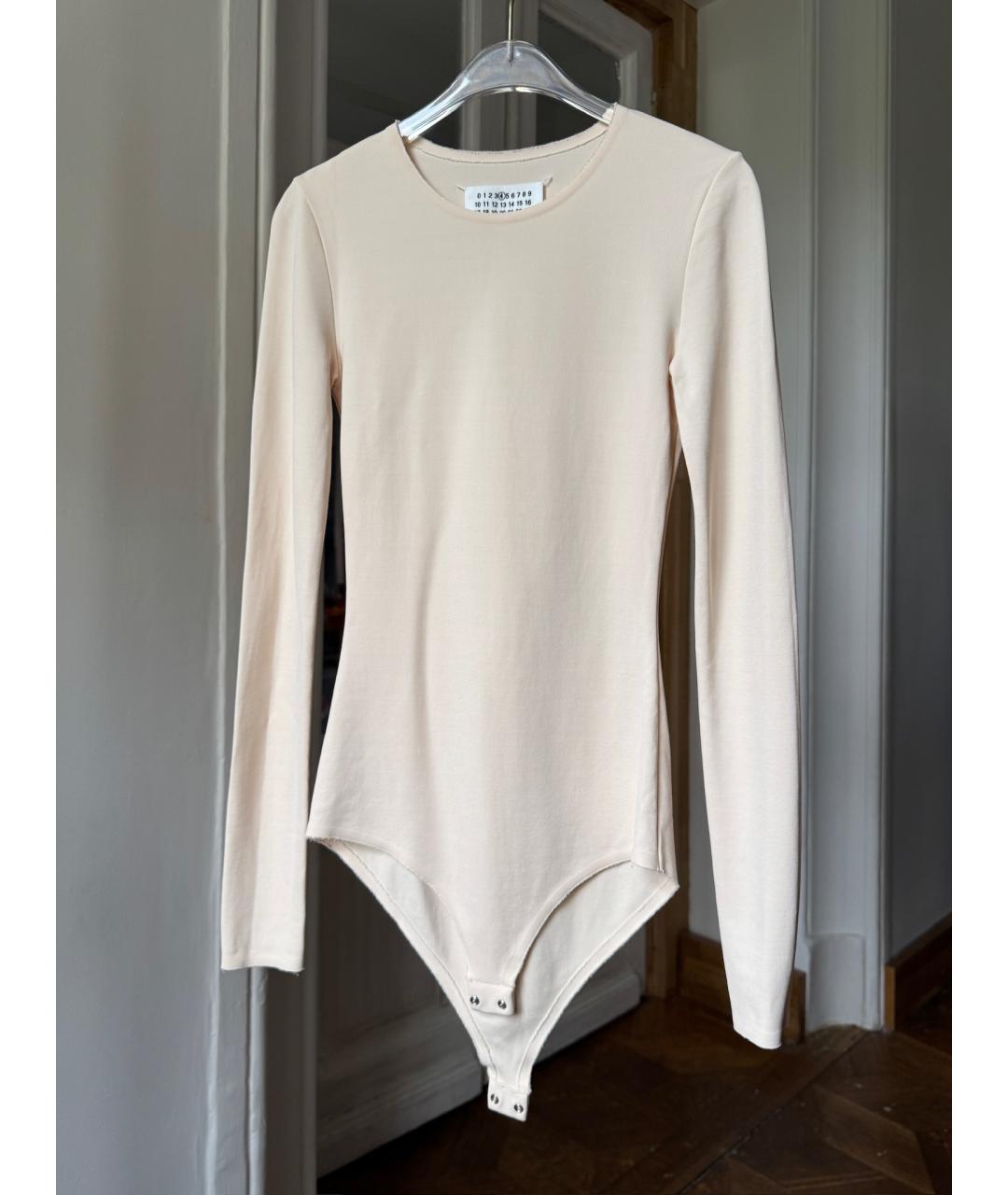 MAISON MARGIELA Бежевое боди, фото 7