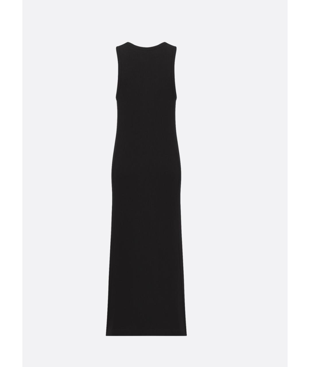 CHRISTIAN DIOR Черное хлопковое повседневное платье, фото 2