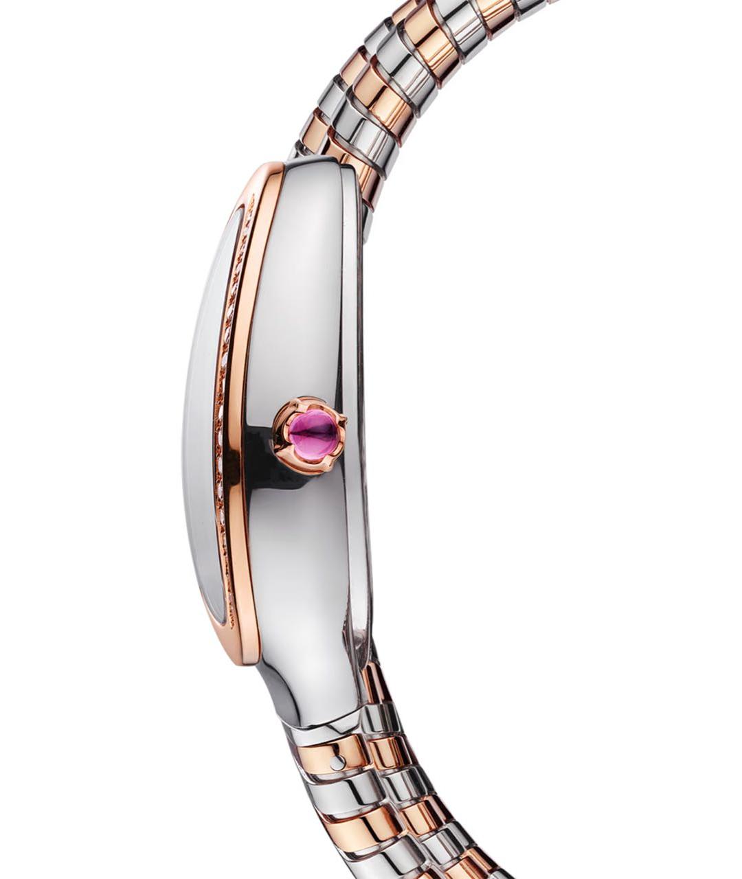 BVLGARI Белые часы из розового золота, фото 3