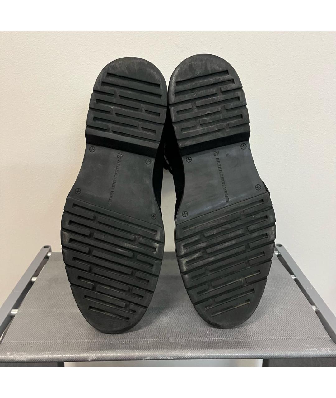 ALEXANDER WANG Черные кожаные высокие ботинки, фото 7
